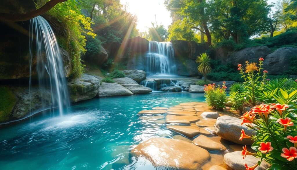 waterfall pool designs Conroe